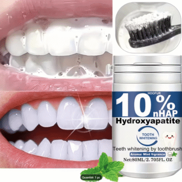 HOOFUR Poudre Dentaire à 10% d'Hydroxyapatite - Nettoyage Profond